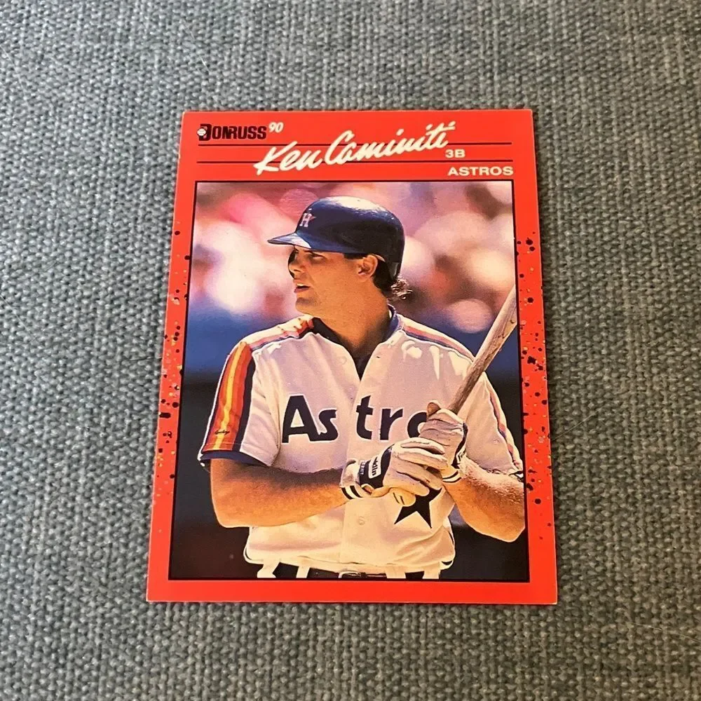 1990 Donruss Houston Astros Baseball Card Trading Card